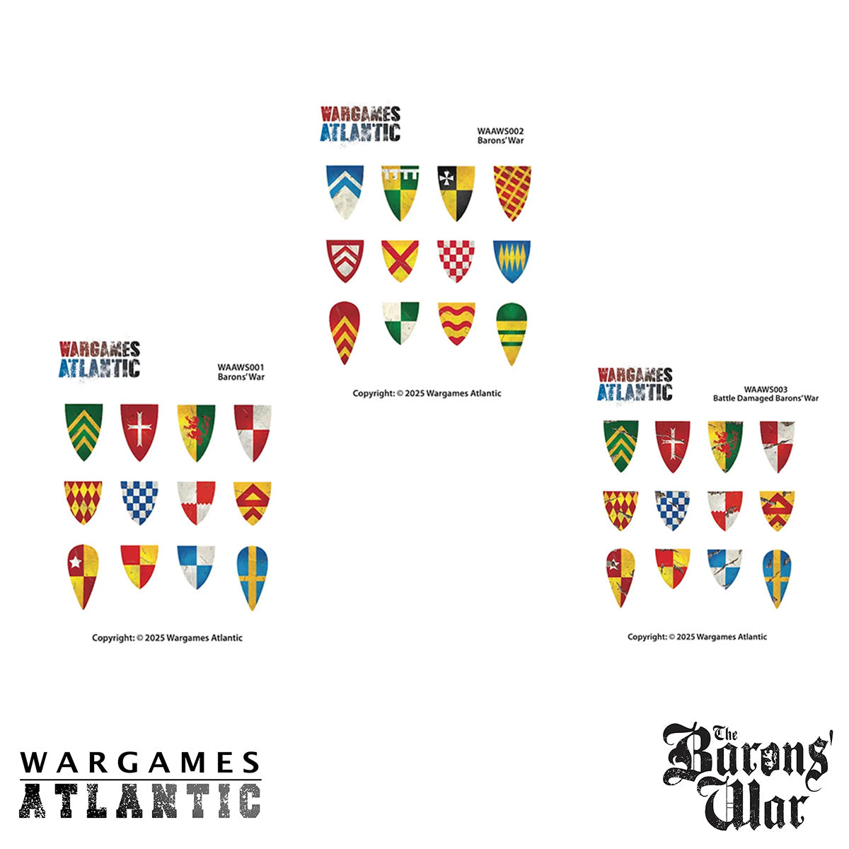 Barons' War Shield Decals (01)