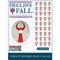 Product packaging for 'Decline Fall: Imperial Rome at War 284-476 AD' Wargames Atlantic Cornuti Seniores Shield Decals, showing 36 red and white circular shield decals on a white marble-textured background.