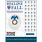 Product packaging for 'Decline Fall' waterslide decals by Wargames Atlantic, featuring the design of Legio X Pretensis shield decals. The packaging displays a preview of the main decal design (an eagle over a circular shield with blue, gold, and orange details) and a sheet of 36 smaller identical decals on the right side, set against a white marble background.