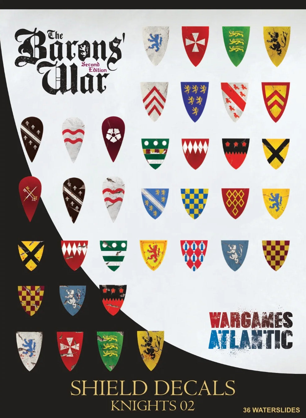 Barons' War Shield Decals (02): Knights 02
