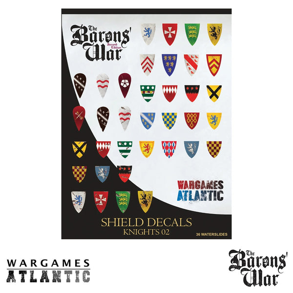 Barons' War Shield Decals (02): Knights 02