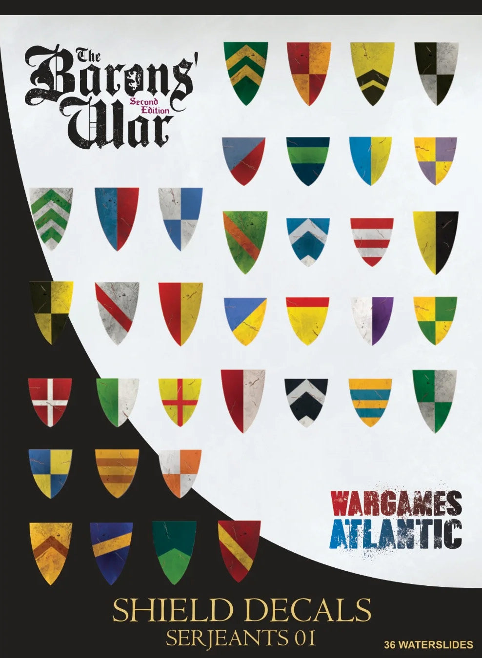 Barons' War Shield Decals (03): Serjeants 01