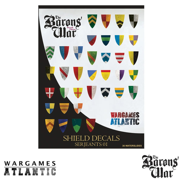 Barons' War Shield Decals (03): Serjeants 01