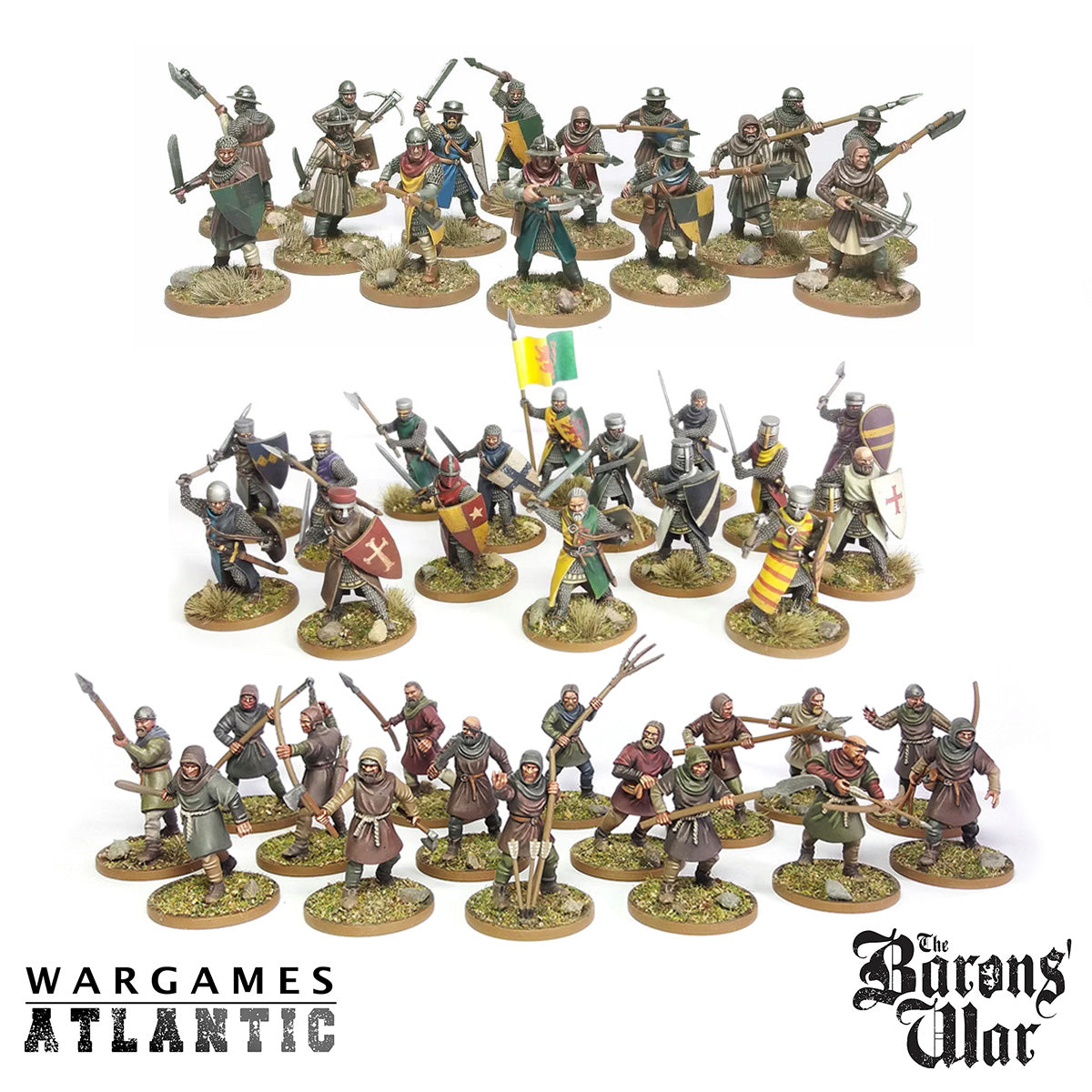 The Barons' War - Foot Retinue, Plastic
