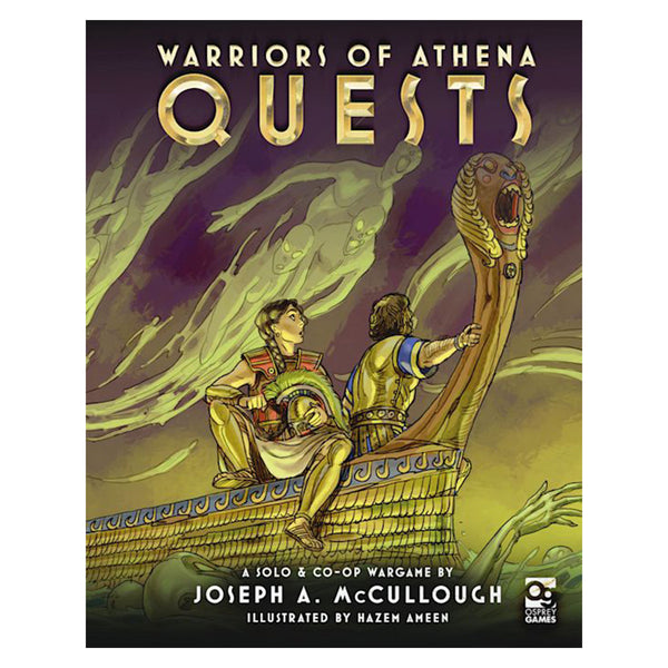 Warriors Of Athena: Quests cover showing the Argo and Jason of the Argonauts