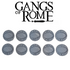 Cutout Cobbled Bases with Roman Numerals