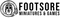 The Footsore Miniatures and Games Logo PNG black on clear background