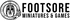 The Footsore Miniatures and Games Logo PNG black on clear background