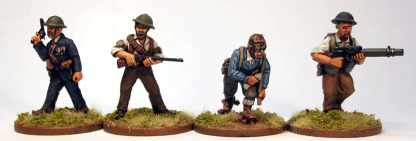 British Militia Characters