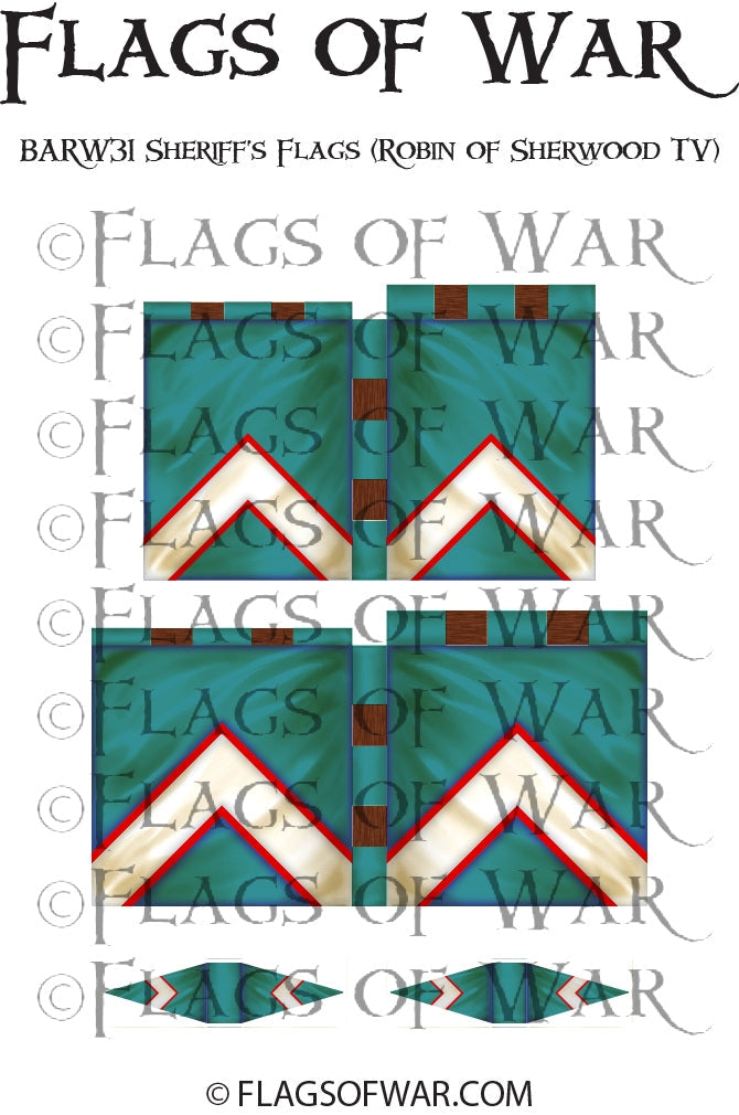 BARW31 Sheriff's Flags Robin of Sherwood TV