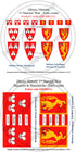 Robert de Ros (aka Roos) & William d'Aubigny, Banners + Decals