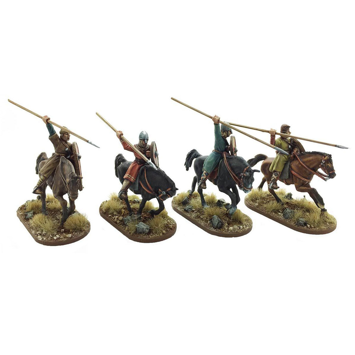 Breton Cavalrymen thrusting overarm