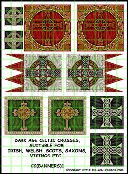 Dark Age Celtic Crosses Banner sheet