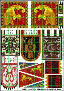 Early Saxon/Germanic Banners sheet