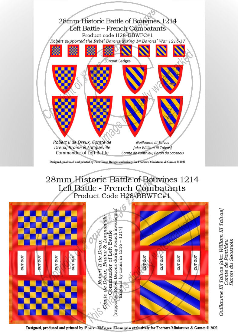 Robert II Comte de Dreux & Guillaume III Talvas