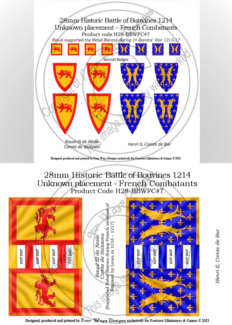 Rauol II de Nesle & Henri II, Comte de Bar