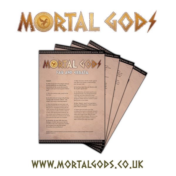 Mortal Gods Latest FAQ & Errata