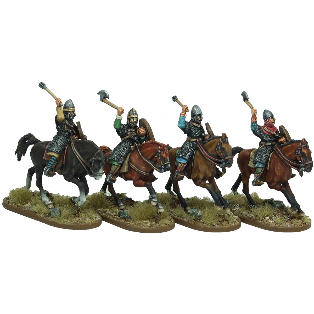 Norman Cavalrymen thrusting overarm