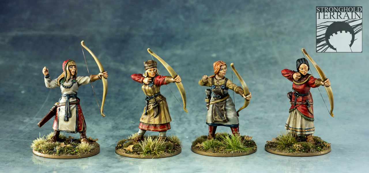 Shield Maidens (4) – Footsore Miniatures & Games Limited