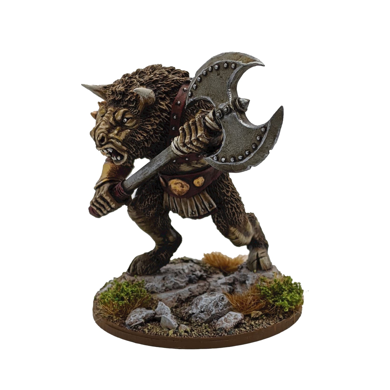 Minotaur, with 2-headed axe