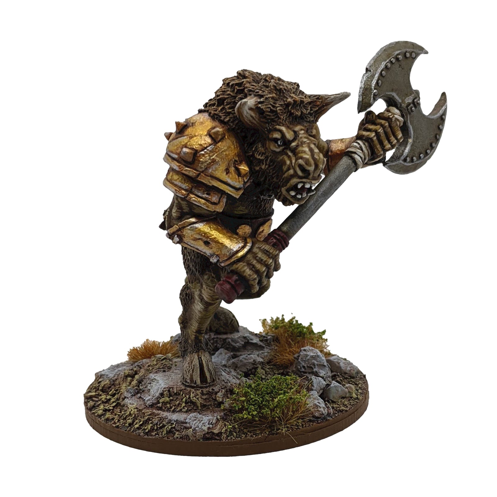Minotaur, with 2-headed axe
