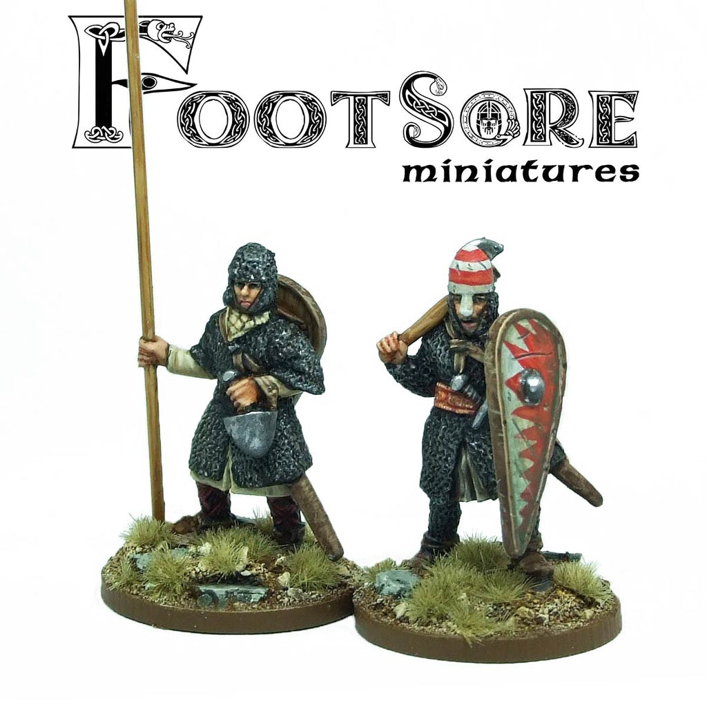 Norman Warlord and Bannerman foot – Footsore Miniatures & Games Limited