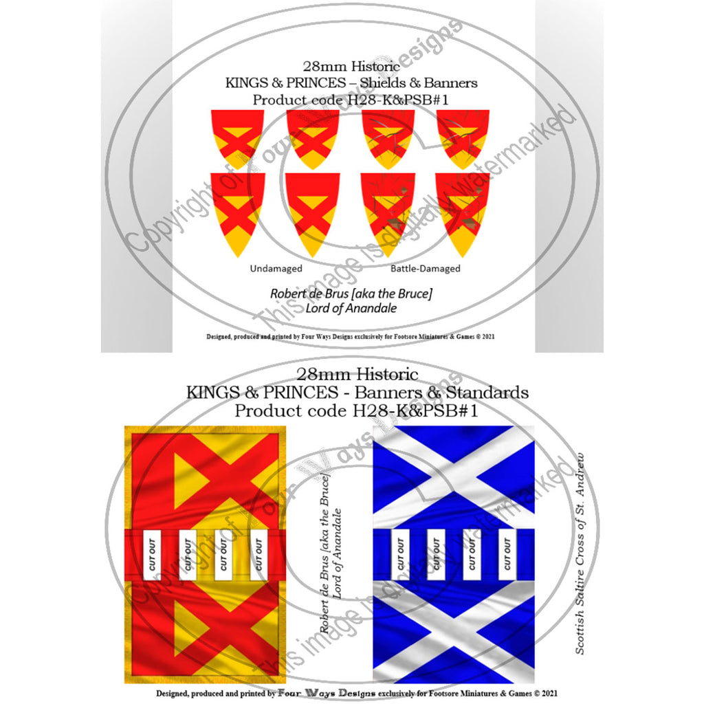 Robert the Bruce, Banners + Decals